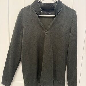 Men's Green Quarter-Zip Sweater